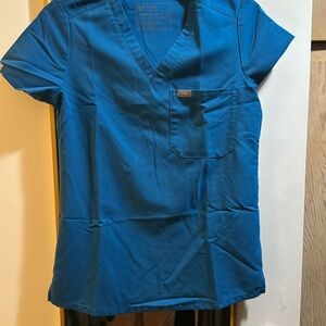 Figs XXS Alps Blue Catarina Scrub Top